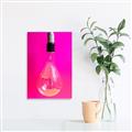 Picture of Hot Pink Light Bulb _GroupedProduct_Rectangle_Portrait_Photography _GroupedProduct_Rectangle_Portrait_Unframed_Print_Only_