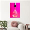 Picture of Hot Pink Light Bulb _GroupedProduct_Rectangle_Portrait_Photography _GroupedProduct_Rectangle_Portrait_Unframed_Print_Only_
