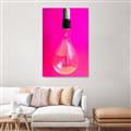 Picture of Hot Pink Light Bulb _GroupedProduct_Rectangle_Portrait_Photography _GroupedProduct_Rectangle_Portrait_Unframed_Print_Only_