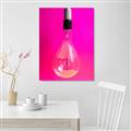 Picture of Hot Pink Light Bulb _GroupedProduct_Rectangle_Portrait_Photography _GroupedProduct_Rectangle_Portrait_Unframed_Print_Only_