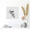 Picture of Happy Skull _GroupedProduct_Square_Photography _GroupedProduct_Square_Unframed_Print_Only_
