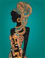 Picture of African Fashion Girl _GroupedProduct_Rectangle_Portrait_Unframed_Print_Only_