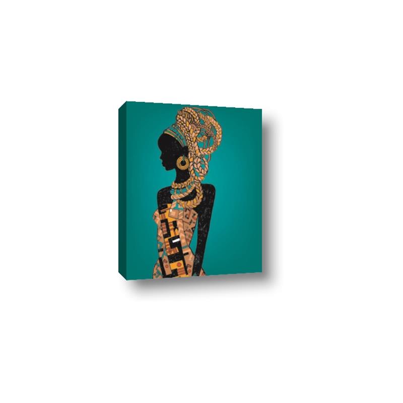 Picture of African Fashion Girl _GroupedProduct_Rectangle_Portrait_Canvas_
