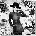 Picture of Newspaper Fashion _GroupedProduct_Square_Canvas_