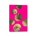 Picture of Neon Pink Circles _GroupedProduct_Rectangle_Portrait_Canvas_