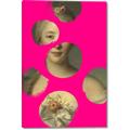 Picture of Neon Pink Circles _GroupedProduct_Rectangle_Portrait_Canvas_