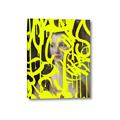 Picture of Neon Yellow Graffiti _GroupedProduct_Rectangle_Portrait_Canvas_
