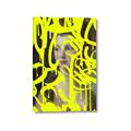 Picture of Neon Yellow Graffiti _GroupedProduct_Rectangle_Portrait_Canvas_