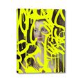 Picture of Neon Yellow Graffiti _GroupedProduct_Rectangle_Portrait_Canvas_