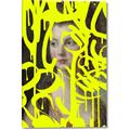 Picture of Neon Yellow Graffiti _GroupedProduct_Rectangle_Portrait_Canvas_