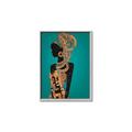 Picture of African Fashion Girl _GroupedProduct_Rectangle_Portrait_Canvas_Framed_