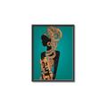 Picture of African Fashion Girl _GroupedProduct_Rectangle_Portrait_Canvas_Framed_