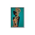 Picture of African Fashion Girl _GroupedProduct_Rectangle_Portrait_Canvas_Framed_