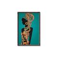 Picture of African Fashion Girl _GroupedProduct_Rectangle_Portrait_Canvas_Framed_