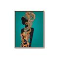 Picture of African Fashion Girl _GroupedProduct_Rectangle_Portrait_Canvas_Framed_