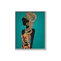 Picture of African Fashion Girl _GroupedProduct_Rectangle_Portrait_Canvas_Framed_