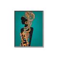 Picture of African Fashion Girl _GroupedProduct_Rectangle_Portrait_Canvas_Framed_