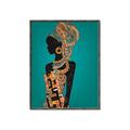 Picture of African Fashion Girl _GroupedProduct_Rectangle_Portrait_Canvas_Framed_