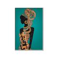 Picture of African Fashion Girl _GroupedProduct_Rectangle_Portrait_Canvas_Framed_