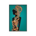 Picture of African Fashion Girl _GroupedProduct_Rectangle_Portrait_Canvas_Framed_
