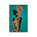 Picture of African Fashion Girl _GroupedProduct_Rectangle_Portrait_Canvas_Framed_