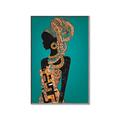 Picture of African Fashion Girl _GroupedProduct_Rectangle_Portrait_Canvas_Framed_