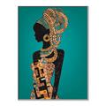 Picture of African Fashion Girl _GroupedProduct_Rectangle_Portrait_Canvas_Framed_