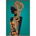 Picture of African Fashion Girl _GroupedProduct_Rectangle_Portrait_Canvas_Framed_