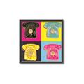 Picture of Rotary Phones _GroupedProduct_Square_Canvas_Framed_
