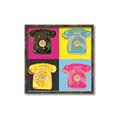 Picture of Rotary Phones _GroupedProduct_Square_Canvas_Framed_