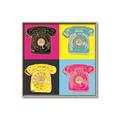 Picture of Rotary Phones _GroupedProduct_Square_Canvas_Framed_