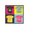 Picture of Rotary Phones _GroupedProduct_Square_Canvas_Framed_