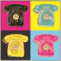 Picture of Rotary Phones _GroupedProduct_Square_Canvas_Framed_