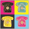 Picture of Rotary Phones _GroupedProduct_Square_Canvas_Framed_