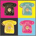 Picture of Rotary Phones _GroupedProduct_Square_Canvas_Framed_