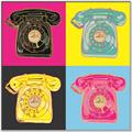 Picture of Rotary Phones _GroupedProduct_Square_Canvas_Framed_
