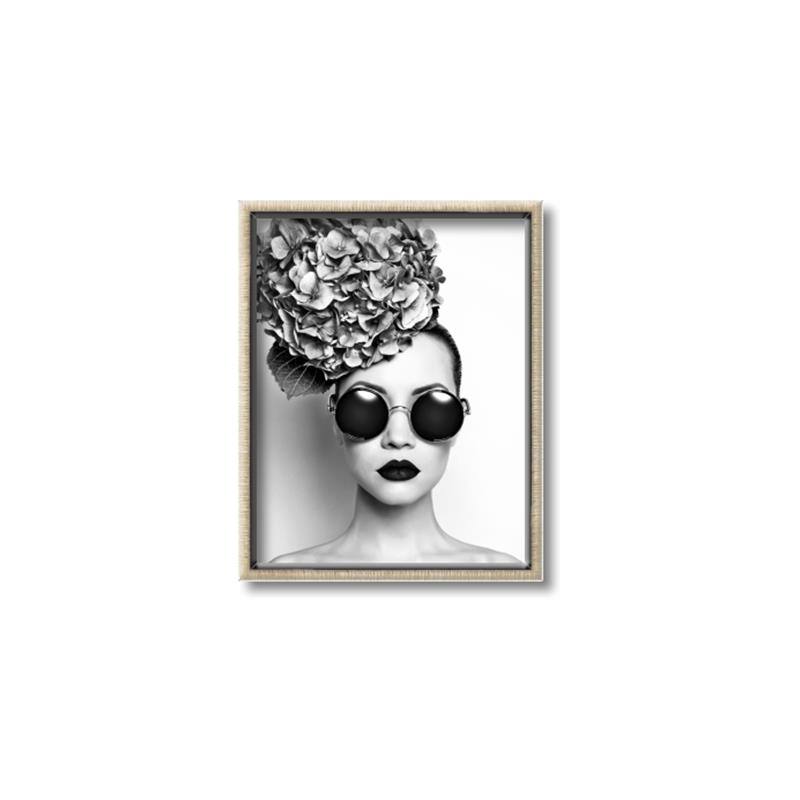 Picture of Modern Flower Girl _GroupedProduct_Rectangle_Portrait_Photography _GroupedProduct_Rectangle_Portrait_Canvas_Framed_