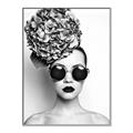 Picture of Modern Flower Girl _GroupedProduct_Rectangle_Portrait_Photography _GroupedProduct_Rectangle_Portrait_Canvas_Framed_