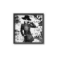 Picture of Newspaper Fashion _GroupedProduct_Square_Canvas_Framed_