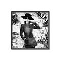 Picture of Newspaper Fashion _GroupedProduct_Square_Canvas_Framed_
