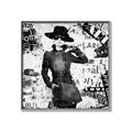 Picture of Newspaper Fashion _GroupedProduct_Square_Canvas_Framed_