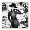 Picture of Newspaper Fashion _GroupedProduct_Square_Canvas_Framed_