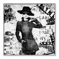 Picture of Newspaper Fashion _GroupedProduct_Square_Canvas_Framed_