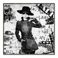 Picture of Newspaper Fashion _GroupedProduct_Square_Canvas_Framed_