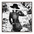 Picture of Newspaper Fashion _GroupedProduct_Square_Canvas_Framed_