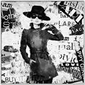 Picture of Newspaper Fashion _GroupedProduct_Square_Canvas_Framed_