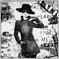Picture of Newspaper Fashion _GroupedProduct_Square_Canvas_Framed_
