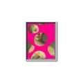 Picture of Neon Pink Circles _GroupedProduct_Rectangle_Portrait_Canvas_Framed_