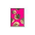 Picture of Neon Pink Circles _GroupedProduct_Rectangle_Portrait_Canvas_Framed_