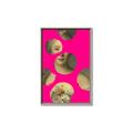 Picture of Neon Pink Circles _GroupedProduct_Rectangle_Portrait_Canvas_Framed_